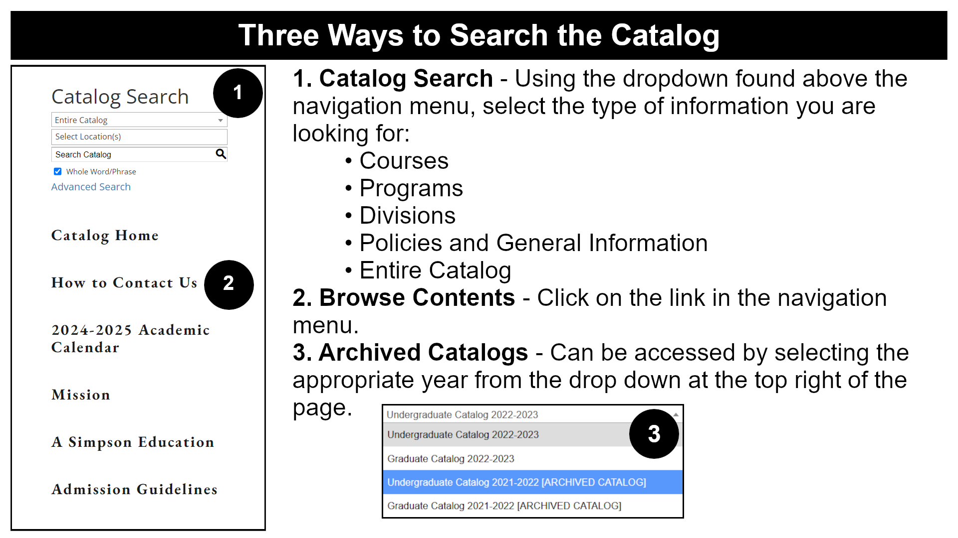 Simpson College Modern Campus Catalog™